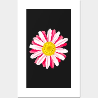 Red Summer Daisy Posters and Art